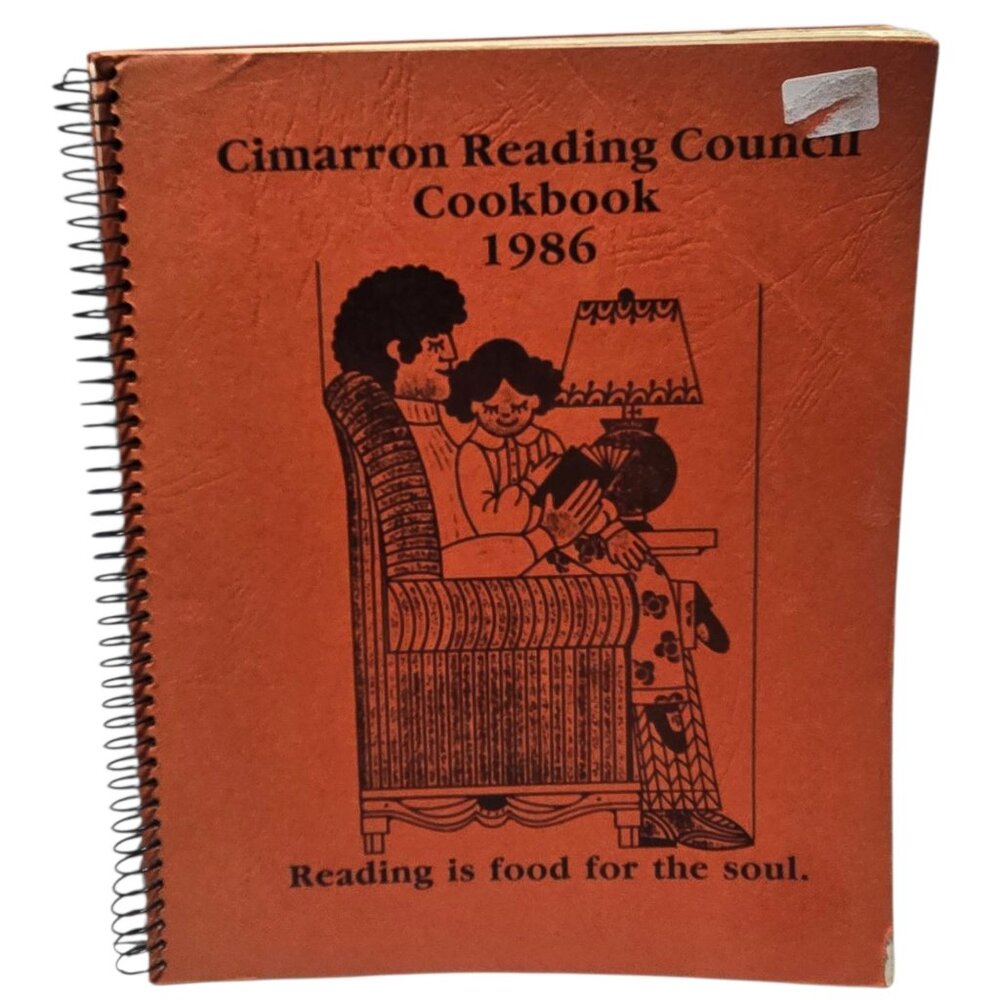 Cimarron Reading Council Cookbook Perry Oklahoma 1986 Vintage Recipe Book
